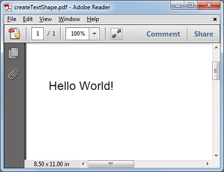 Example Of Single Line Text To Pdf